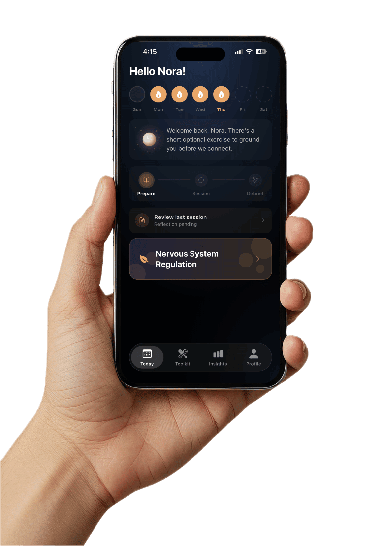 Nervana app home screen